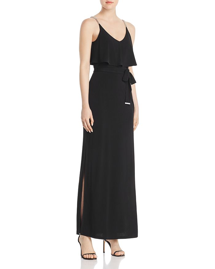 MICHAEL Michael Kors Chain Strap Overlay Maxi Dress Bloomingdale s