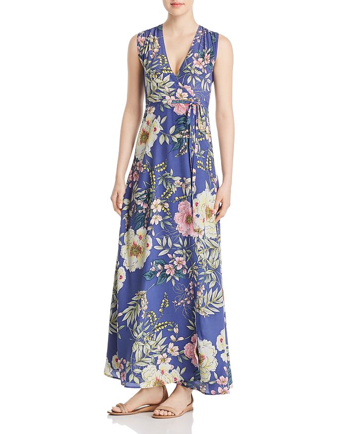 Yumi Kim Swept Away Floral Print Silk Wrap Maxi Dress | Bloomingdale's