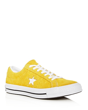 CONVERSE MEN'S ONE STAR MINERAL SUEDE LACE UP SNEAKERS,161241C
