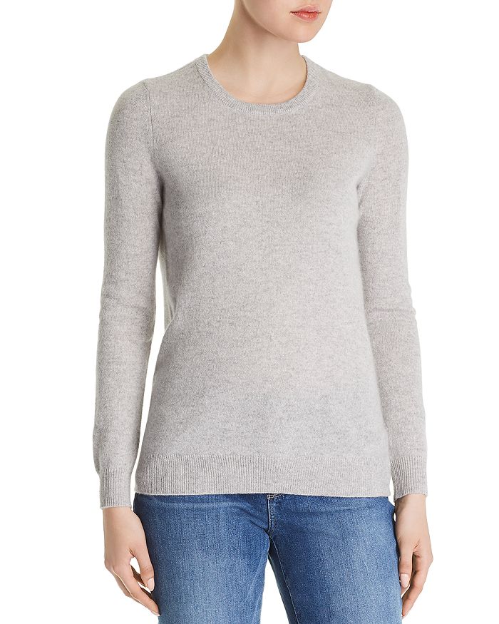 C By Bloomingdale's Crewneck Cashmere Sweater - 100% Exclusive In Light Gray