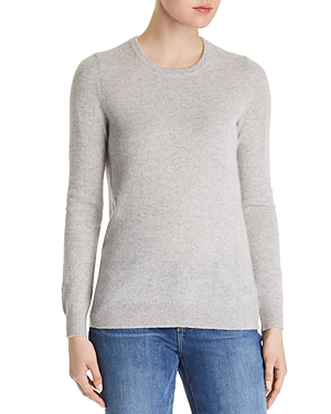 C By Bloomingdale's Crewneck Cashmere Sweater - 100% Exclusive In Light Gray