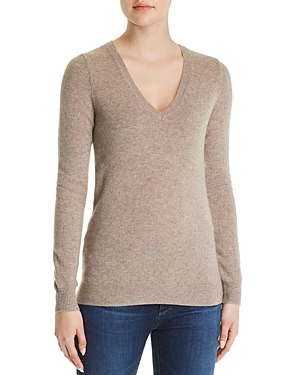 C By Bloomingdale's V-neck Cashmere Sweater - 100% Exclusive In Sesame