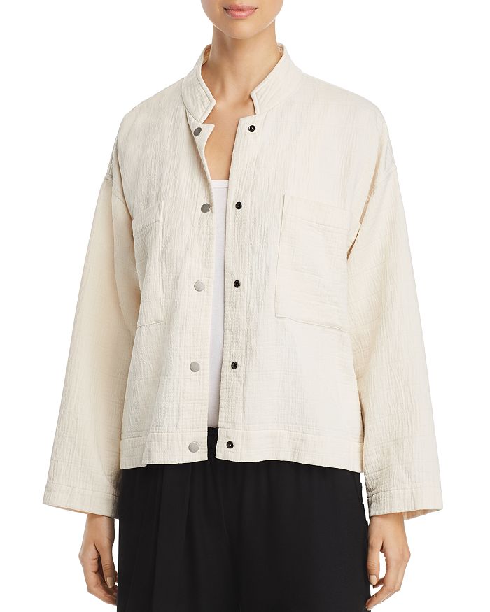 Eileen fisher discount mandarin collar jacket