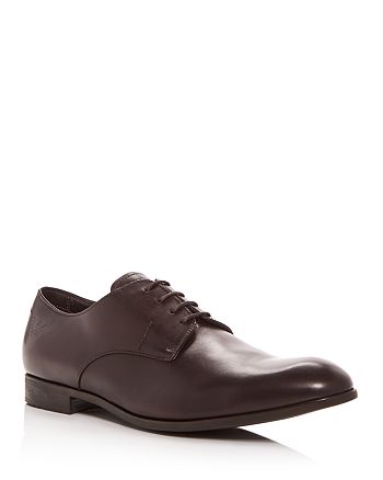 Armani Men's Leather Plain Toe Oxfords | Bloomingdale's