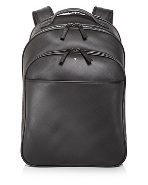 MONTBLANC EMBOSSED LEATHER BACKPACK,111137