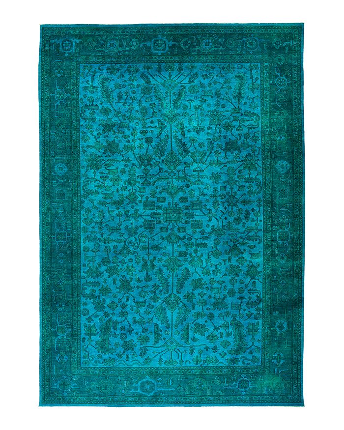Bloomingdale's Vibrance 2 Area Rug, 11'10 X 17'6 In Blue