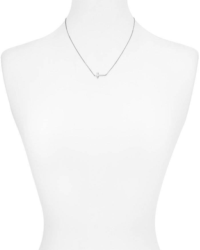 Shop Nancy B Cross Pendant Chain Necklace, 16 - 100% Exclusive In Silver
