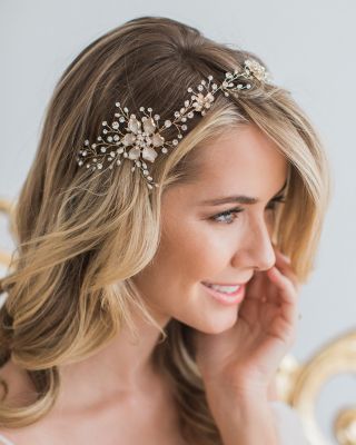Brides and Hairpins Atiena Halo Headpiece | Bloomingdale display picture 3