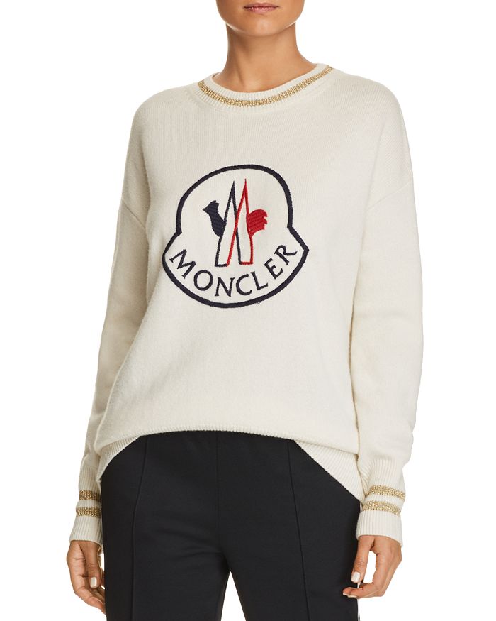 MONCLER EMBROIDERED LOGO SWEATER,D209390508509489Y