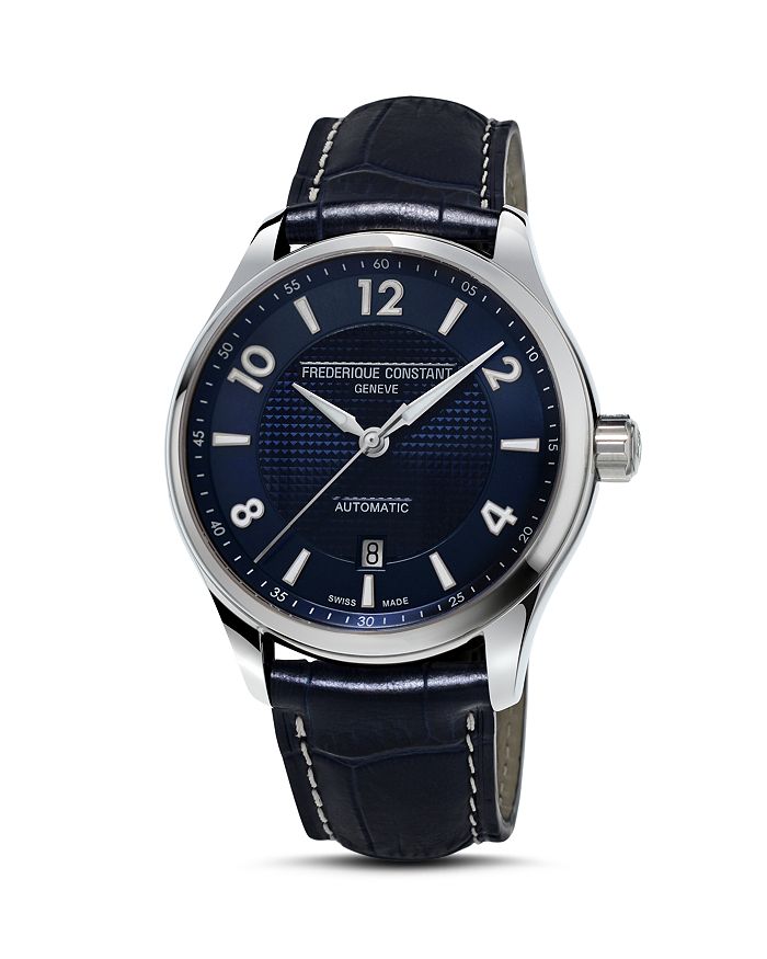 Shop Frederique Constant Runabout Automatic Watch, 42mm In Navy