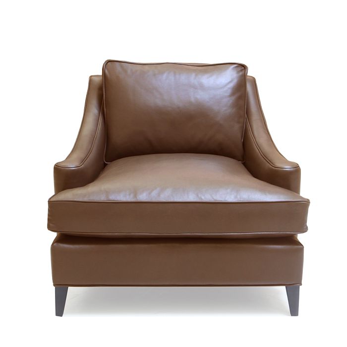 Bloomingdale's Artisan Collection Charlotte Leather Chair - 100% Exclusive In Logan Whiskey