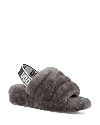 Fluff Yeah Shearling Slingback Slippers 