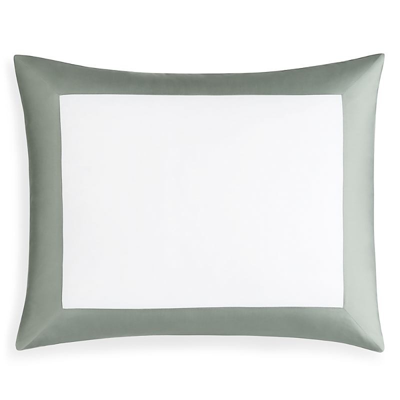 Sferra Casida Sham In White/seagreen