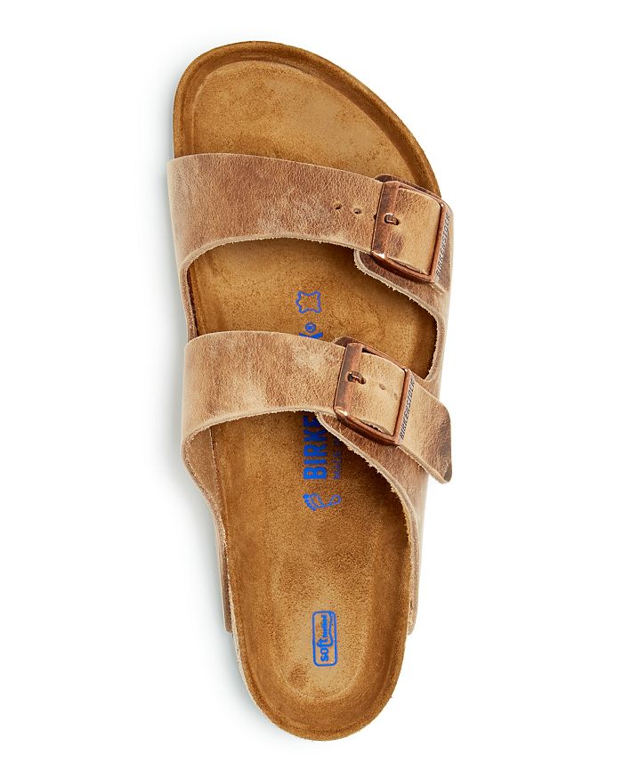 Shop Birkenstock Men's Arizona Slide Sandals In Tobacco