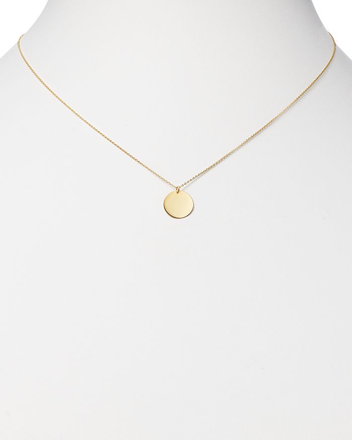 Shop Moon & Meadow 14k Yellow Gold Disc Pendant Necklace, 17 - 100% Exclusive