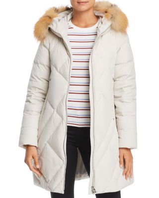 Maximilian Furs Fox Fur Trim Down Coat- 100% Exclusive