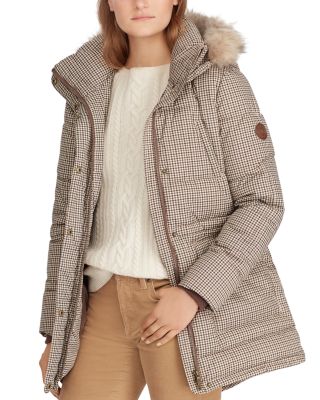 ralph lauren houndstooth coat