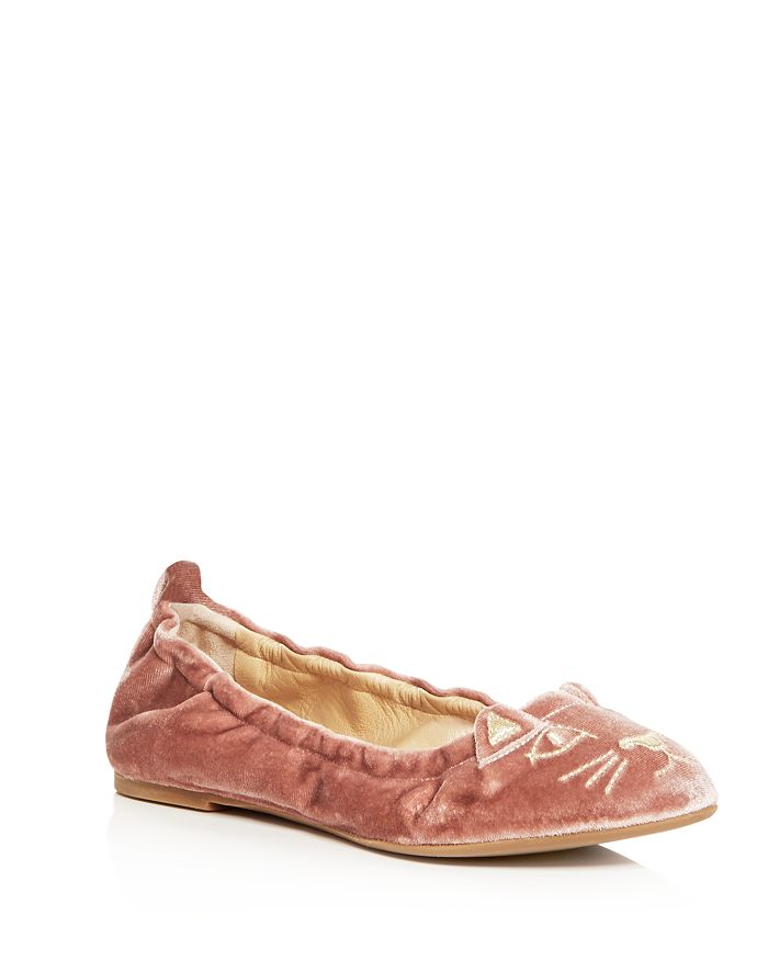 Charlotte Olympia Women's Kitty Ballet Flats In Pink