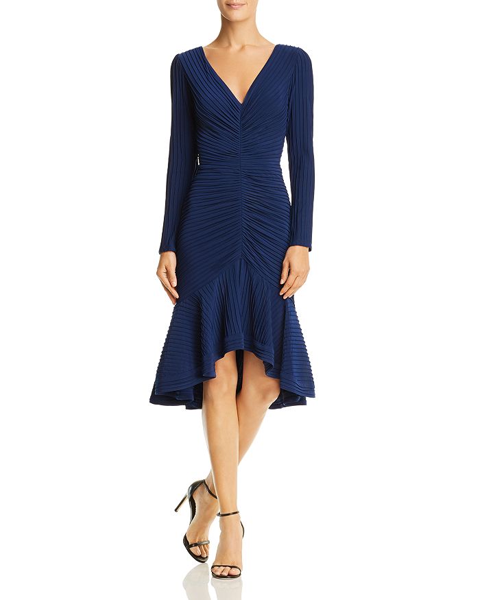 Tadashi Shoji Pintuck Trumpet Dress Bloomingdale s