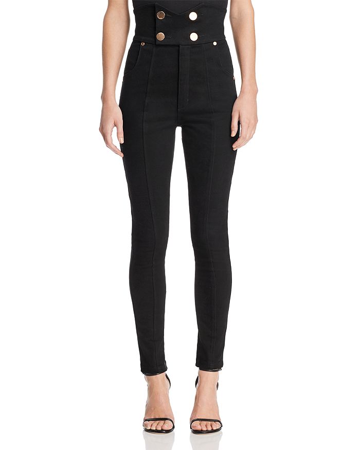 Alice McCall Jadore High Rise Skinny Jeans in Black Bloomingdale s