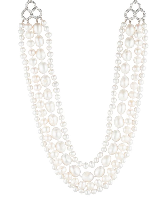 CAROLEE CULTURED FRESHWATER PEARL NECKLACE, 16,CLN00840S130