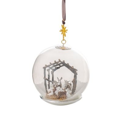 Michael Aram - Manger Scene Snow Globe Ornament