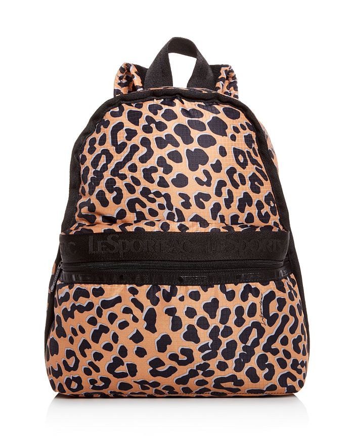 Lesportsac Candace Leopard Print Backpack In Leopard/black | ModeSens