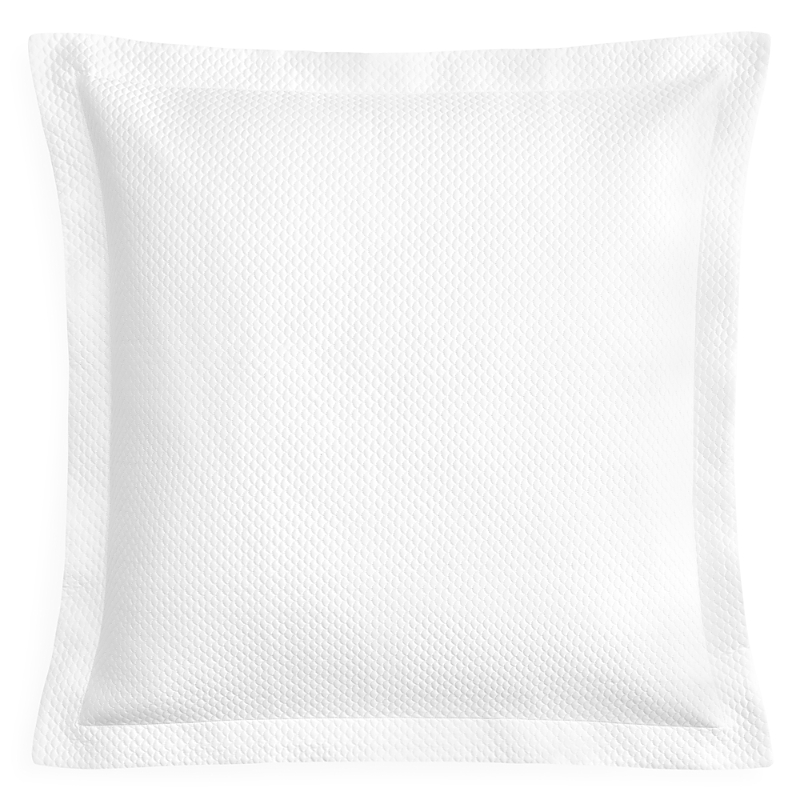 Matouk Alba 600 Thread Count Quilted Euro Sham In White