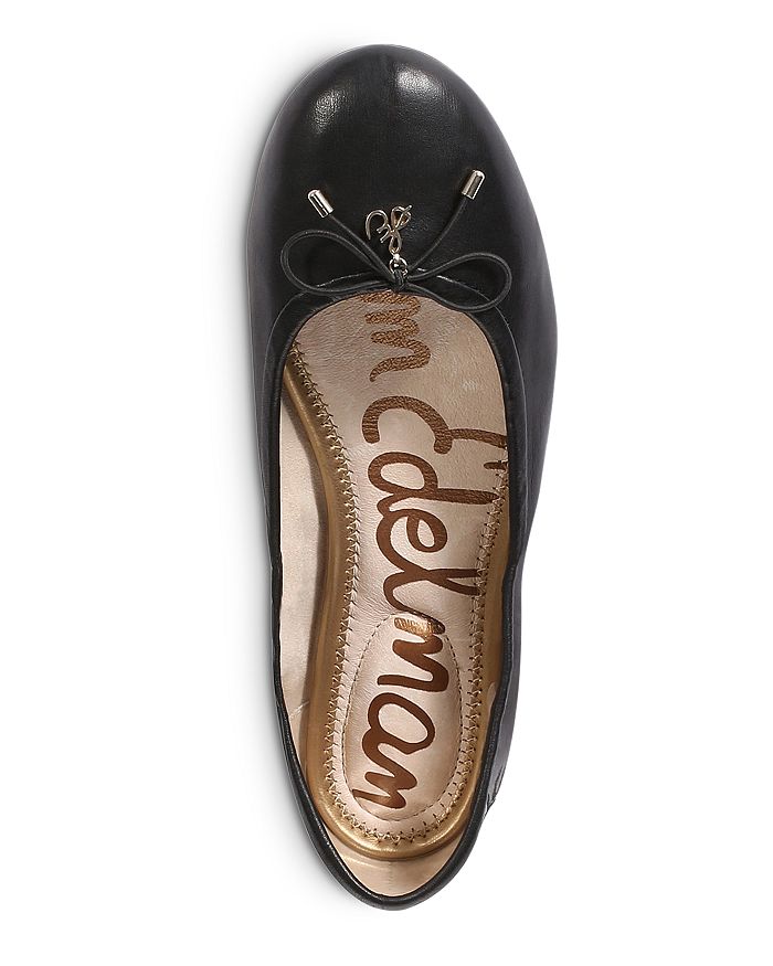 Shop Sam Edelman Felicia Ballet Flats In Black Leather