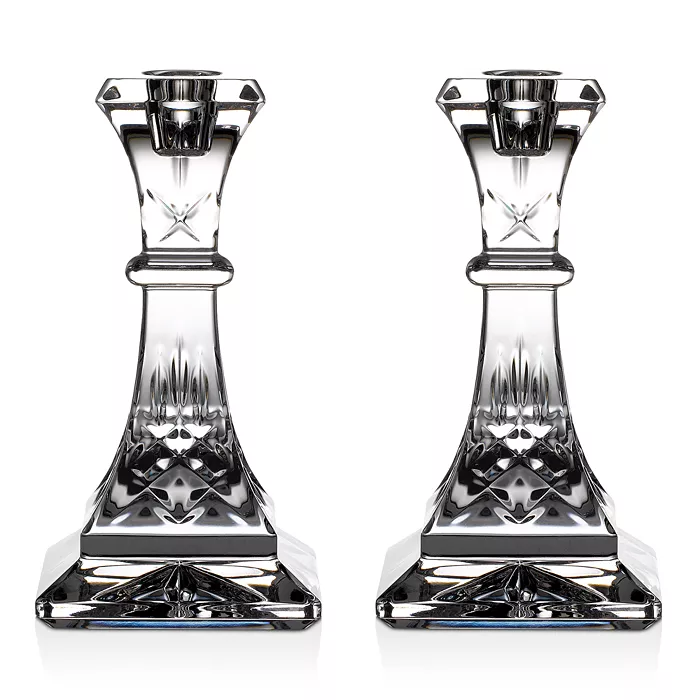 Lismore 6" Candlestick, Set of 2