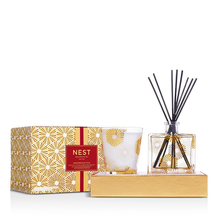 NEST Fragrances - Birchwood Pine Candle & Diffuser Set