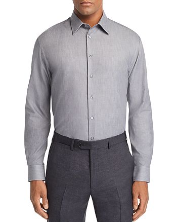 Armani Striped Modern Fit Button-Down Shirt | Bloomingdale's