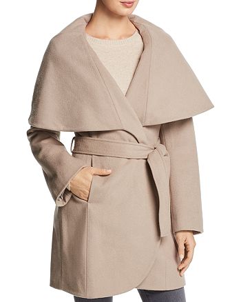 tahari shawl collar coat