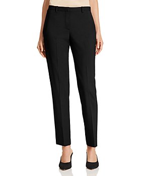 The Range Synthetic Alloy Cropped Ribbed-knit Track Pants in Black Slacks and Chinos Capri and cropped trousers Womens Clothing Trousers 