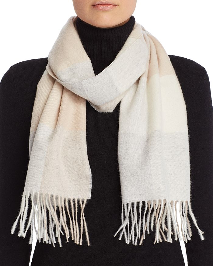 C by Bloomingdale's Cashmere Plaid Scarf - 100% Exclusive | Bloomingdale's