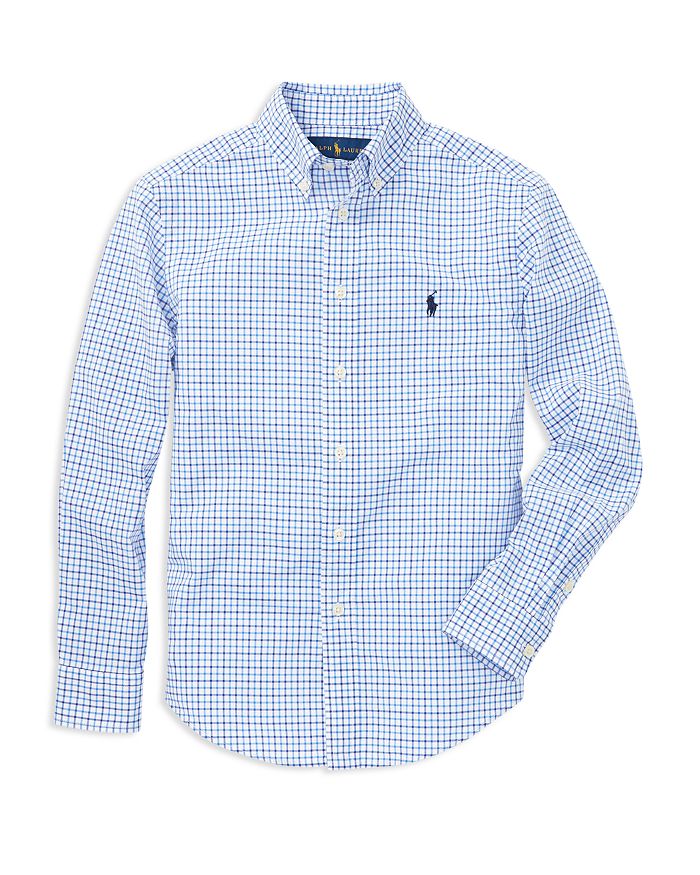 Ralph Lauren Childrenswear Boys' Button Down Shirt - Big Kid In Light Blue  | ModeSens