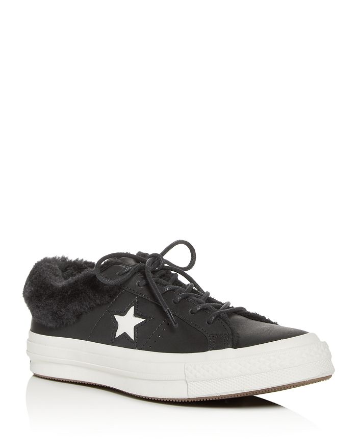 Converse Women s One Star Faux Fur Low Top Sneakers Bloomingdale s