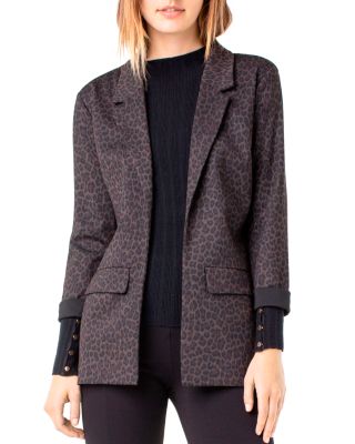 leopard boyfriend blazer