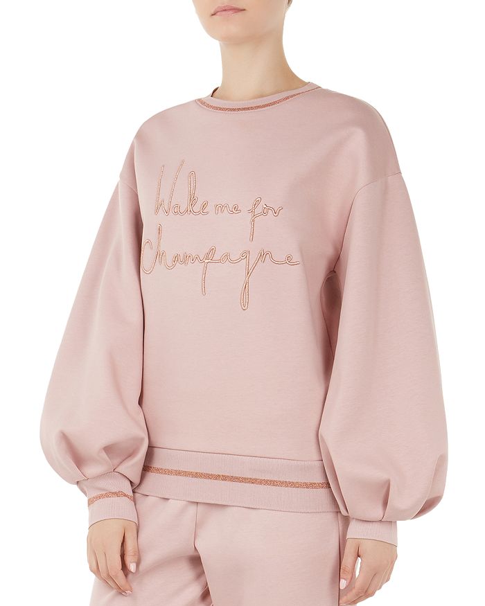 Ted baker champagne sweatshirt top