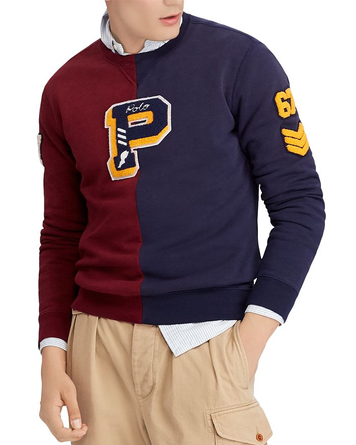 Polo color block sweatshirt hotsell