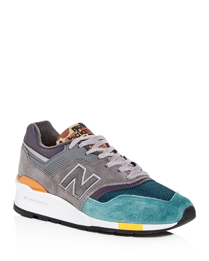 New Balance Men's 997 Color-Block Suede Lace Up Sneakers | Bloomingdale's