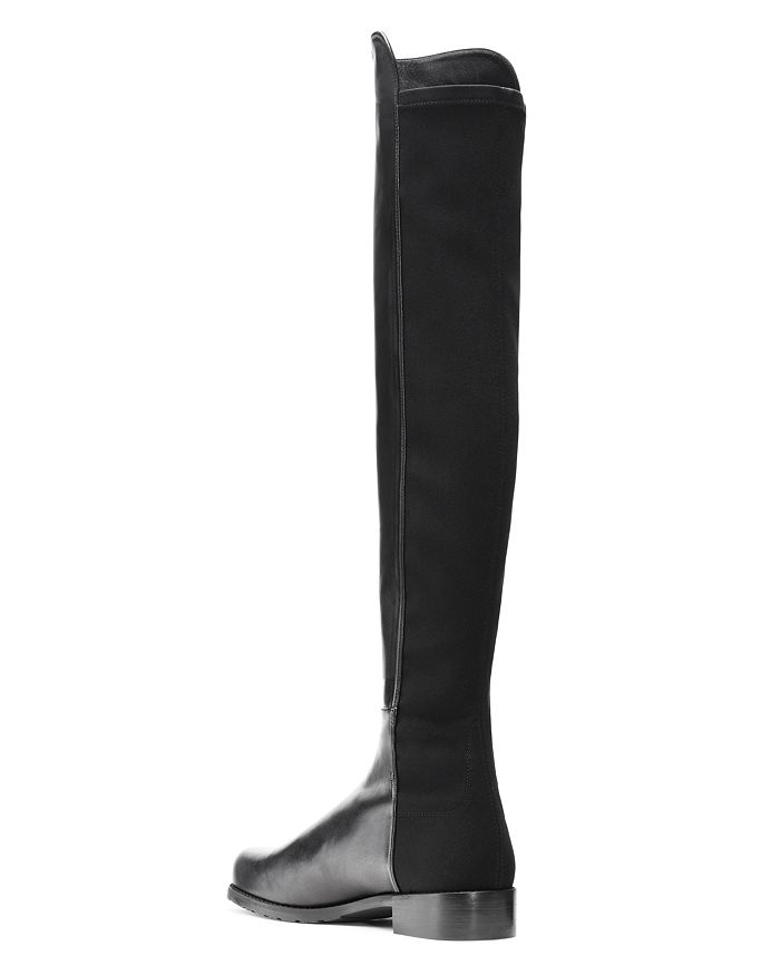 Shop Stuart Weitzman Women's 5050 Over The Knee Boots In Black Leather