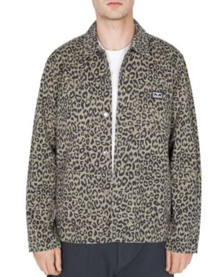 animal print utility jacket