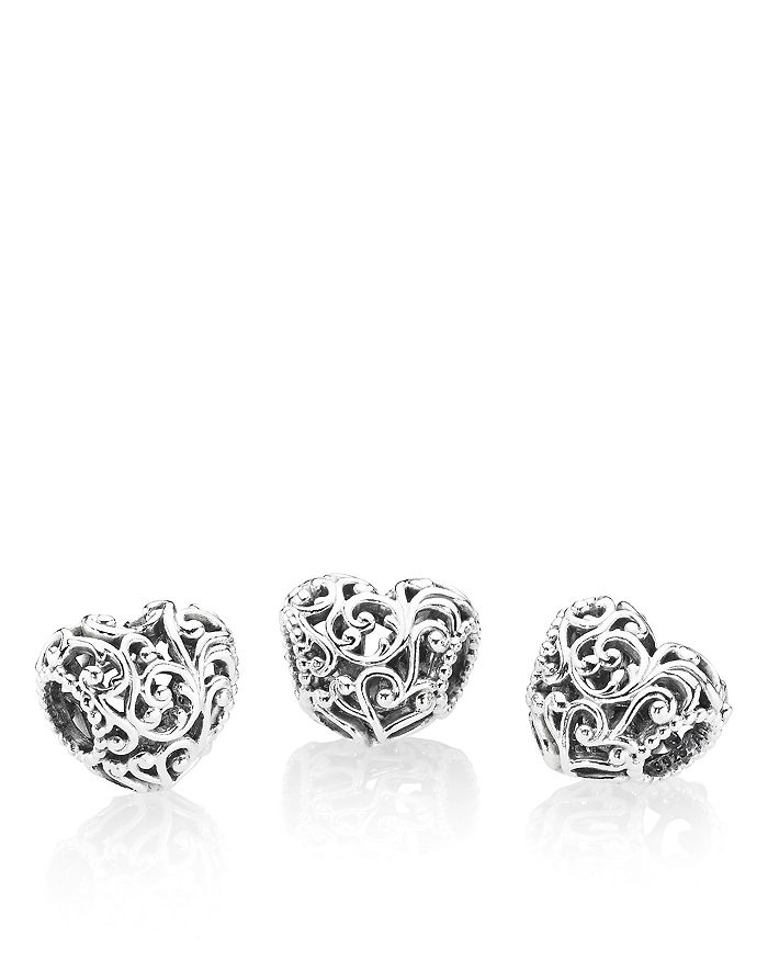 Shift Own Need Pandora Regal Heart Sterling Silver Charm | Bloomingdale's