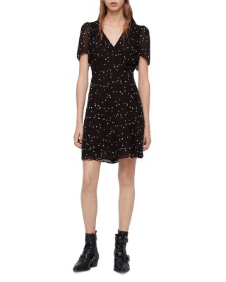ALLSAINTS Lucia Embroidered Star Dress 