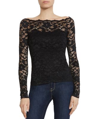 Bailey 44 Black Site Lace Top Bloomingdale s