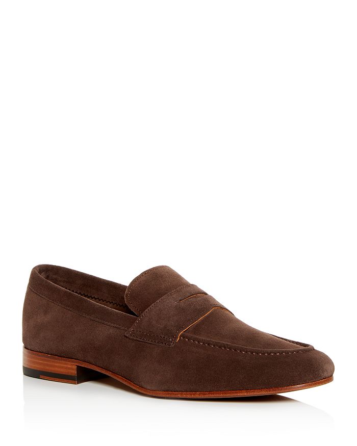 Gordon Rush Men s Wilfred Suede Apron Toe Penny Loafers In