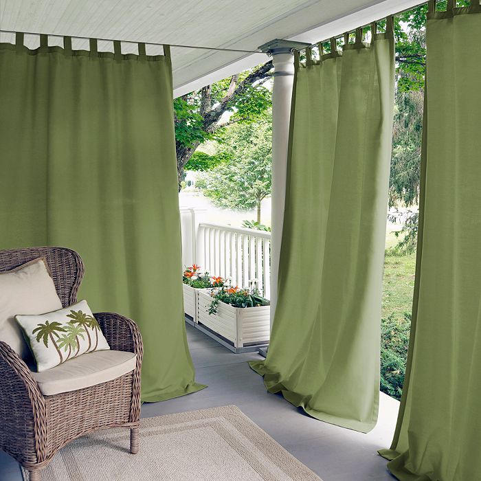Elrene Home Fashions Matine Indoor/outdoor Window Panel, 52 X 95 In Green