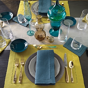 Sferra Hemstitch Table Runner, 15" X 108" In Natural