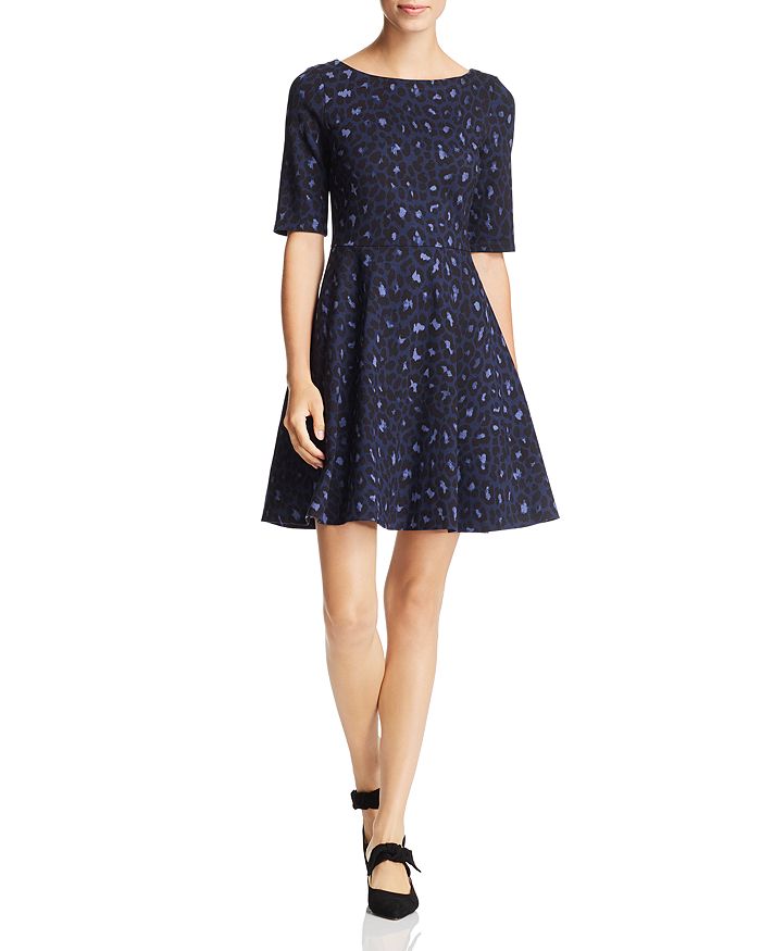 Kate spade blue leopard dress top